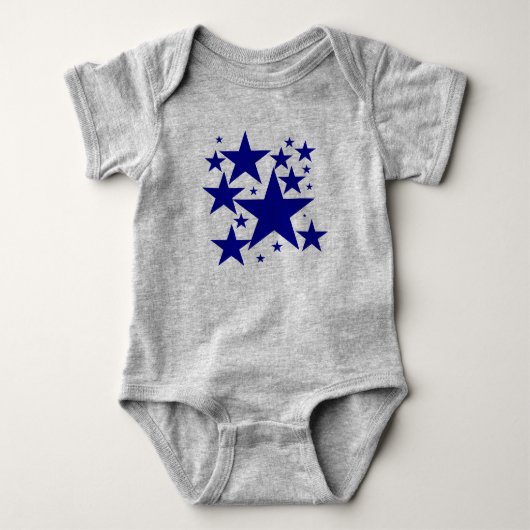 Vandaag de beste prijs! Blue Star Ruffle Romper (Voorkant)