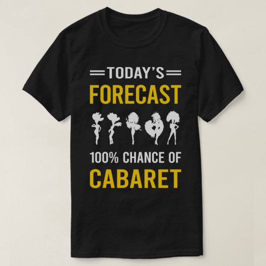 Vandaag de Cabaret Cabaret aangekondigd T-shirt (Design voorkant)