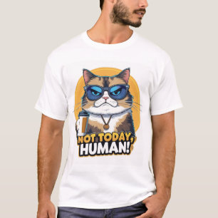vandaag de dag niet menselijk t-shirt