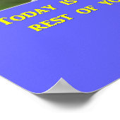 vandaag-de-eerste dag-van-de-rest-van-uw poster (Hoek)