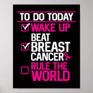 Vandaag doen Beat borstkanker heersen over de were Poster