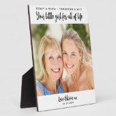 Vandaag een Bride-moeder van de bruidbruidsgift Fotoplaat (Zijkant)