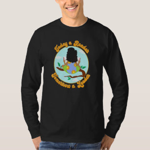 Vandaag een lezer morgen een leider meisje macht t-shirt