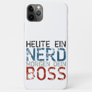 Vandaag een nerd, morgen je baas iPhone 11 pro max hoesje