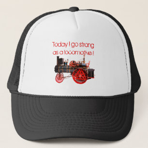 Vandaag ga ik sterk als een locomotief ! trucker pet