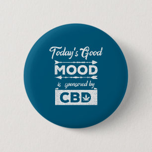 Vandaag Goede Stemming Gesponsord Cbd Grafische Ku Ronde Button 5,7 Cm