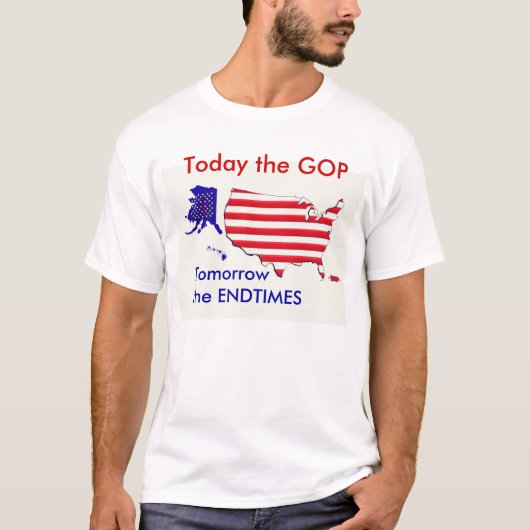 Vandaag GOP 2morrow Endtimes T-shirt (Voorkant)