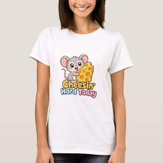 vandaag hard aan het cheesen t-shirt
