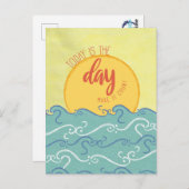 "Vandaag is de dag" citaat Briefkaart (Voorkant / Achterkant)