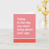 Vandaag is de dag dat je begint te liegen over je  kaart (Gele Bloem)