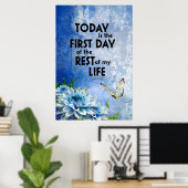 Vandaag is de eerste dag van de rest van mijn leve poster (Thuiskantoor)
