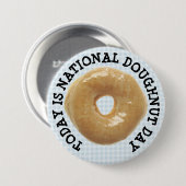Vandaag is de nationale Button van de Doughnut Day (Voorkant /achterkant)