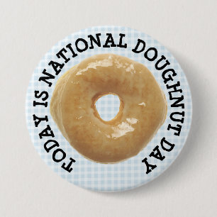 Vandaag is de nationale Button van de Doughnut Day