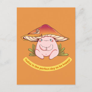 Vandaag is de perfecte dag om gelukkig Cute padden Briefkaart