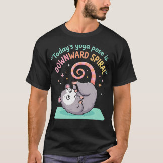 Vandaag is de yogahouding Neerwaartse Spiraalbuide T-shirt