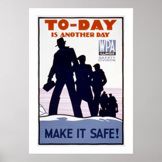 Vandaag is een andere Dag WPA Poster (Voorkant)