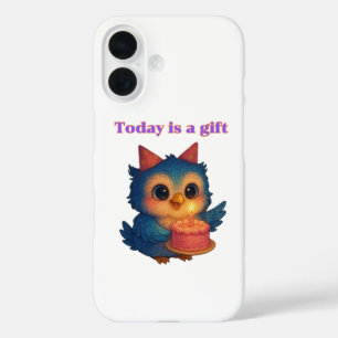 Vandaag is een geschenk - Dankbaarheid Herinnering iPhone 16 Hoesje