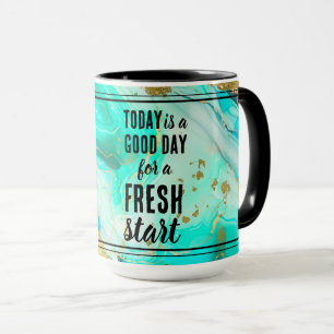 Vandaag is een goede dag frisse start Motivatie of Mok