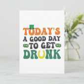 Vandaag is een Goede Dag Om Dronken Te Worden Funn Kaart (Staand voorkant)