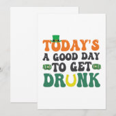 Vandaag is een Goede Dag Om Dronken Te Worden Funn Kaart (Voorkant / Achterkant)