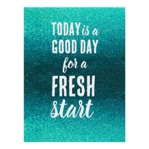 Vandaag is een Goede Dag Verse Start Motivatie Spr Perfect Poster