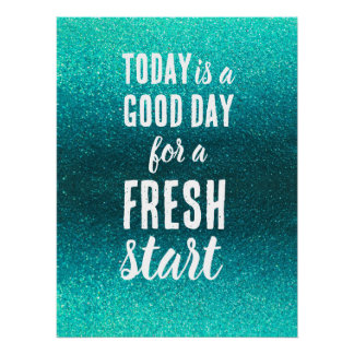 Vandaag is een Goede Dag Verse Start Motivatie Spr Perfect Poster