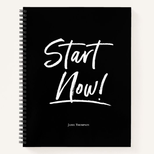 Vandaag is een goede dag voor een goede gewoonte notitieboek (Voorkant)