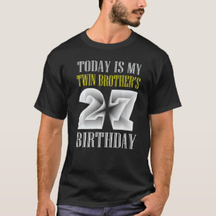 Vandaag is het 27ste verjaardagsfeestje van mijn t t-shirt