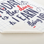 Vandaag is het de dag om iets nieuws te leren sherpa deken (3/4)