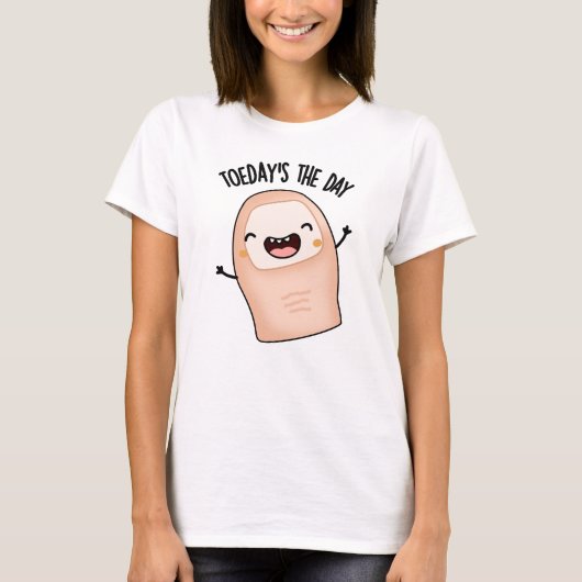 Vandaag is het de dag van de grappige Toe Pun T-shirt (Voorkant)