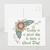 Vandaag is het een goede dag briefkaart (Voorkant / Achterkant)