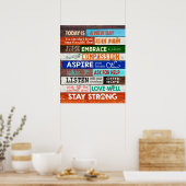 Vandaag is het een nieuwe dag zuster Inspirerend Poster (Keuken)