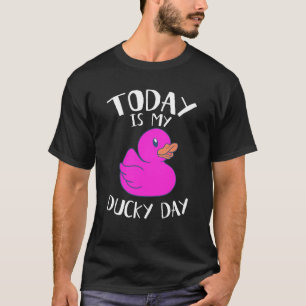 Vandaag is het mijn luie heerlijke dag roze rubber t-shirt