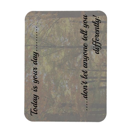 Vandaag is je dag Inspirerend Herfst Scene Fridge Magneet (Verticaal)