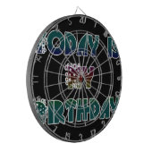 Vandaag is mijn verjaardag Art Print Dartbord (Voorkant Links)