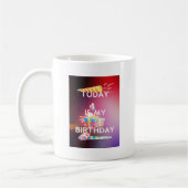 Vandaag is mijn verjaardag Art Print Koffiemok (Links)