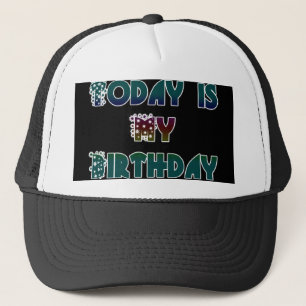 Vandaag is mijn verjaardag Art Print Trucker Pet