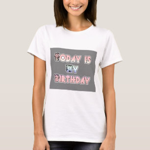 Vandaag is mijn verjaardag Baby Pink Art Print T-shirt