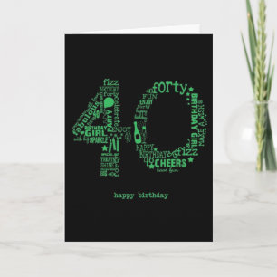 VANDAAG IS "UW DAG" GELUKKIG **40e ** DAME!!!! Kaart