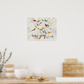 Vandaag kies ik Joy Birds Poster (Keuken)