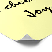 Vandaag kies ik Joy. Poster (Hoek)