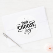 Vandaag kies ik Joy Ronde Sticker (Envelop)