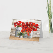 Vandaag kies ik voor Joy Poppies Gevouwen Wenskaar