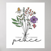 Vandaag kies ik voor vrede poster (Voorkant)