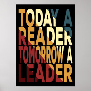 Vandaag lezer morgen een lezer poster