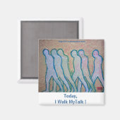 Vandaag, loop ik mijn praatje! magneet (Voorkant / Achterkant)