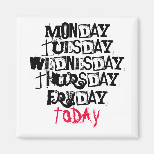 VANDAAG magneet! Magneet (Voorkant)