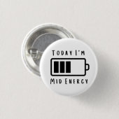 Vandaag... Midden-energie Ronde Button 3,2 Cm (Voorkant /achterkant)