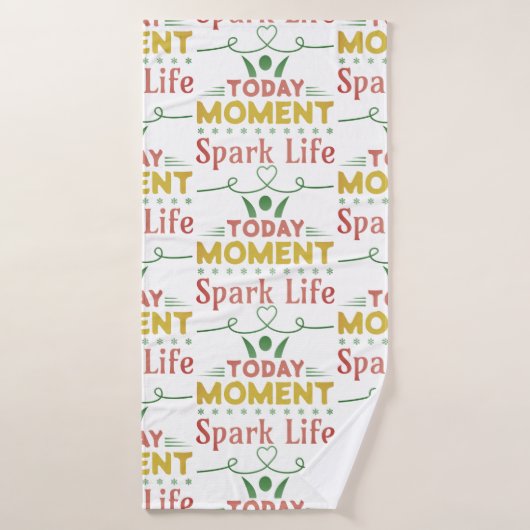 Vandaag moment, Spark Life Canvas tas Badhanddoek (Badhanddoek)