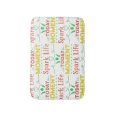 Vandaag moment, Spark Life Canvas tas Badmat (Voorkant Verticaal)